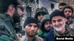 یکی از تصاویر منتشرشده اخیر که گفته می‌شود قاسم سلیمانی را در حلب، نشان می‌دهد