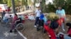 Elderly people are evacuated after a Russian strike hit a nursing home in Sumy on September 19.
