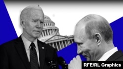 Президент США Джо Байден (ліворуч) і президент Росії Володимир Путін (колаж)