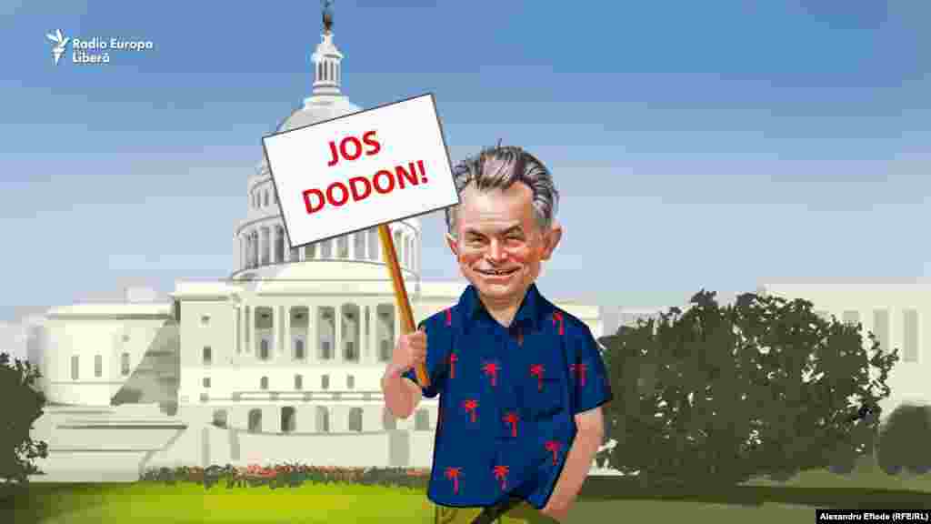 În străinătate, Dodon îi este rival. Plahotniuc a denunțat în presa de la Washington amestecul presei ruse în alegerile moldovene de partea lui Dodon. 