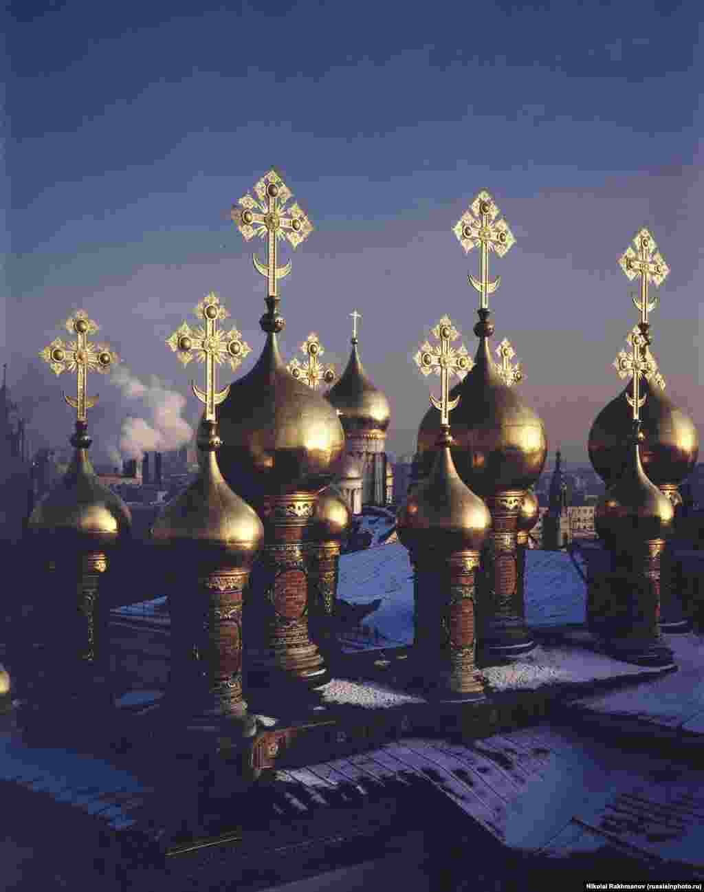 View of the Patriarch's Palace inside the Kremlin, pictured in 1995. 
