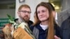 Rusoaica Maria Butina ajunge pe aeroportul din Moscova pe 26 octombrie, la doar o zi după eliberarea ei dintr-o închisoare din Statele Unite.