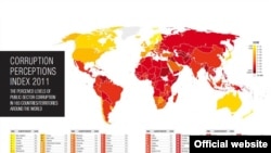Indeksi i "Transparency International" për vitin 2011.
