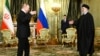 Президент Росії Володимир Путін під час зустрічі в Кремлі з президентом Ірану Ебрагімом Раїсі, 7 грудня 2023 року