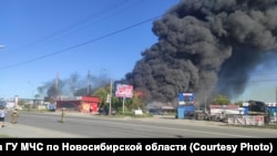 Орусия. Новосибирск шаарындагы жарылган автогаз бекети. 