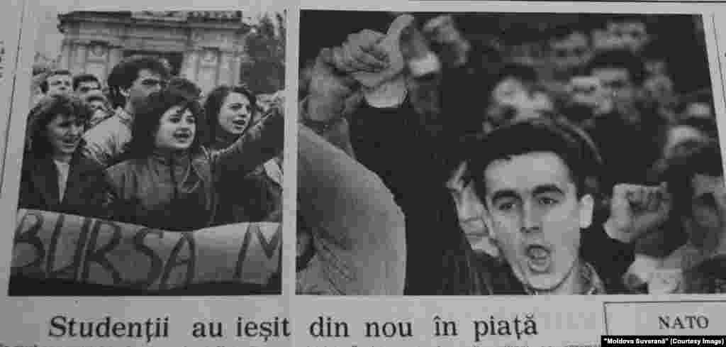 "Moldova Suverană", 17 octombrie 1992, greva studenţilor