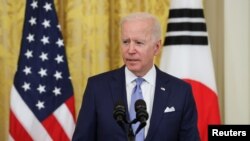 Președintele american Joe Biden la Casa Albă, Washington, mai 2021.
