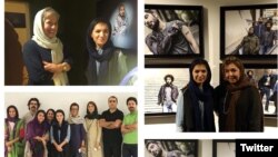 نوشین جعفری در افتتاحيه نمايشگاه عكسهایش از فيلم «لانتورى»، ۱۳۹۵