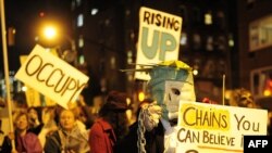 Një nga protestat e lëvizjes "Okupimi i Wall Street"