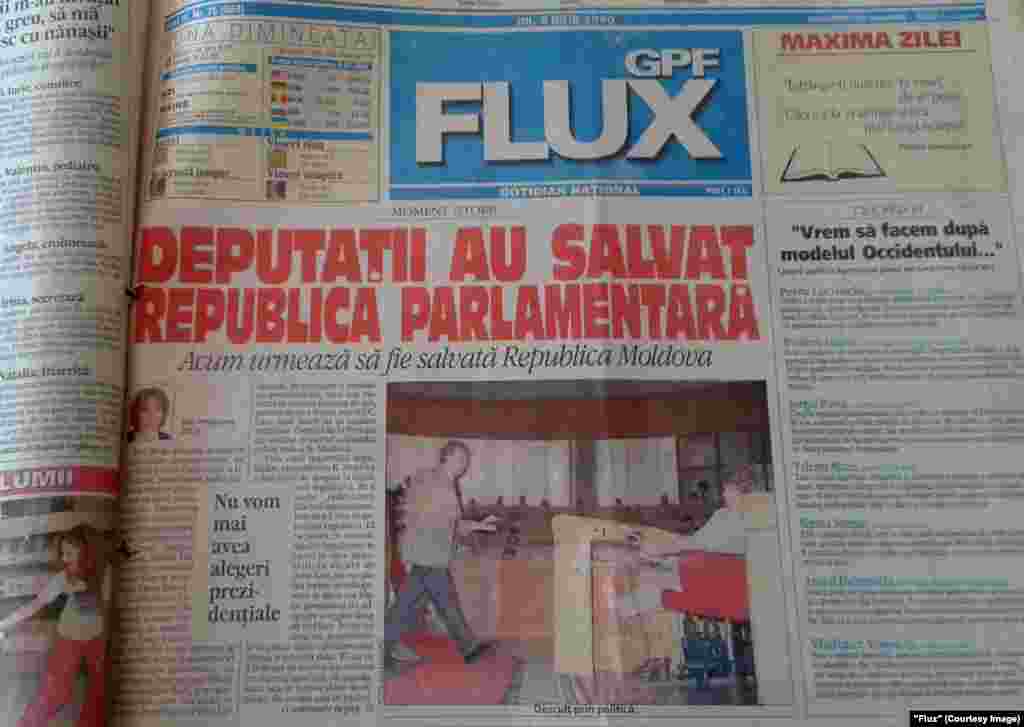 "Flux", 6 iulie 2000, trecerea la republică parlamentară