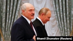 Susret Vladimira Putina i Aleksandra Lukašenka u Rusiji, septembar 2021. Nakon zapadnih sankcija prošle godine, Lukašenko se približio Rusiji, tražeći kredite i vojnu podršku od Putina.