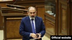 Armenia - Prime Minister Nikol Pashinian at a session of the Natioanal Assembly, August 26, 2021.