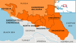 Къилбаседа Кавказан карта