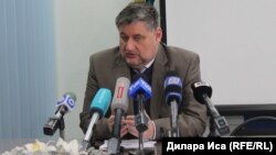 Евгений Яворский, банкир Ержан Тәтішев отбасының адвокаты. Шымкент, 23 ақпан 2018 жыл.