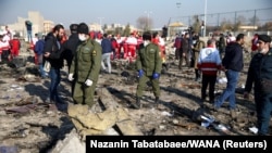 Teheran: locul unde s-a prăbușit, pe 8 ianuarie 2020, un avion ucrainean de pasageri cu 176 de persoane la bord, doborât accidental de apărarea antiaeriană iraniană.