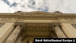Az egykori MTV-székház a Szabadság téren, 2020. november 17-én. 