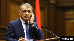 Armenia - Speaker Ara Babloyan at a parliament session in Yerevan, January 15, 2018.
