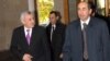 Armenia - President Robert Kocharian (R) and Defense Minister Mikael Harutiunian (L), 15 November 2007.