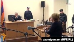 Ռիտա Պետրոսյանը՝ հարցաքննության ժամանակ, 22-ը հունվարի, 2016թ.