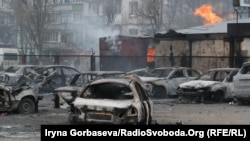 Imagini din orașul ucrainean Mariupol din regiunea Donețk, 24 ianuarie 2015