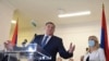 Član Predsjedništva i lider SNSD-a Milorad Dodik na konferenciji za novinare u Istočnom Sarajevu, 14. oktobar 2021