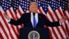 Președintele american Donald Trump la Casa Albă, 4 noiembrie, 2020.