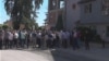 Протест на вработените во Општина Боговиње