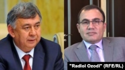 Муродалӣ Алимардон, раиси “Агроинвестбонк” ва Тоҷиддин Пирзода, раҳбари “Тоҷиксодиротбонк”