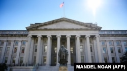  The U.S. Treasury Department building in Washington, D.C.