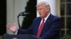 Conferință de presă a președintelui american Donald Trump în Grădina Trandafirilor de la Casa Albă