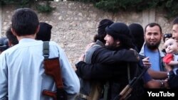 "Сирияға аттанған Қазақстандық жиһадшылармыз" деушілер. (Көрнекі сурет)
