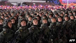 Военный парад в Северной Корее. 10 февраля 2023 года