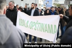 Protesta e qiramarrësve në Ulqin, 14 shkurt 2025.
