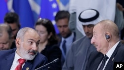 Armenian Prime Minister Nikol Pashinian and Azerbaijani President Ilham Aliyev.
