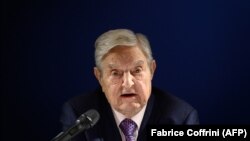 Filantropul american George Soros la Forumul Economic de la Davos, ianuarie 2019