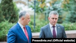 Igor Dodon și Vadim Krasnoselski la Holercani, 29 octombrie 2019