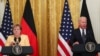 Cancelara Germaniei Angela Merkel și președintele SUA Joe Biden în timpul unei conferințe de presă la Casa Albă