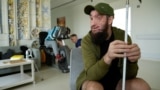 UKRAINE--Soldier Pavlo Martsenyuk, 34 years old, lost his eyes in the war
