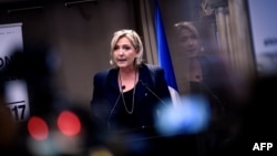 French far-right National Front party leader and presidential candidate Marine Le Pen (file photo)