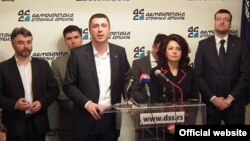 Predstavnici DSS-a i Dveri na konferenciji za novinare, 2014