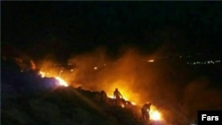 آتش‌سوزی در طاق بستان