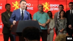 Архивска фотографија - Прес-конференција на лидерот на ВМРО-ДПМНЕ. Никола Груевски.