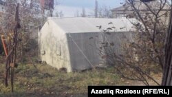 Одна из палаток в селе Нараджан, 4 декабря 2012