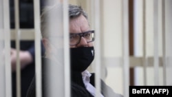 Viktor Babarika na sudu u Minsku u februaru 2021