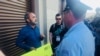 Бахром Хамроев на пикете в защиту политзаключенных. Москва, 14 сентября 2018 года.