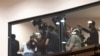 Armenia - Journalists protest against a senior lawmaker during a session of the Armenian parliament, Yerevan, March 26, 2025.