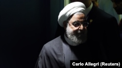 حسن روحانی دقایقی پیش از سخنرانی در مجمع عمومی سازمان ملل