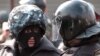 Armenia -- Riot police confront protesters in Yerevan, March 1, 2008.