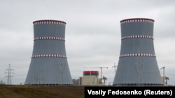 The Astravets nuclear power plant in northwestern Belarus (file photo)
