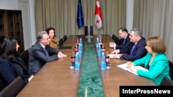 ევროსაბჭოს ვენეციის კომისიის პრეზიდენტისა და საქართველოს პარლამენტის თავმჯდომარის შეხვედრა